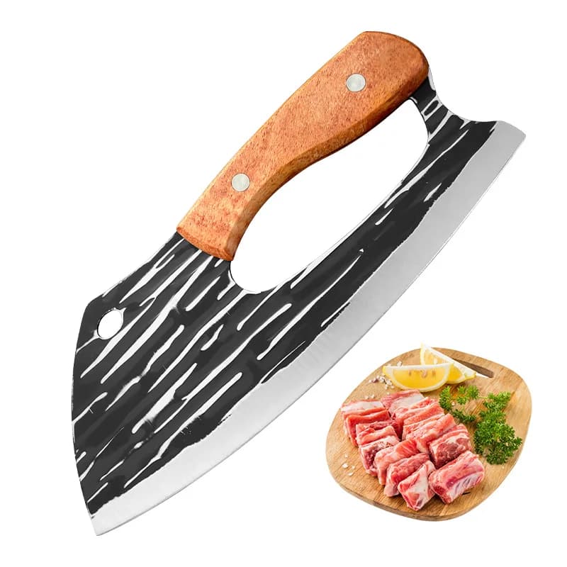 Coltello multiuso Mannaia per carne Tagliare verdure Pollo Filetto di pesce Coltelli da cucina Manico in legno Coltello per disossare da macellaio Strumenti per chef