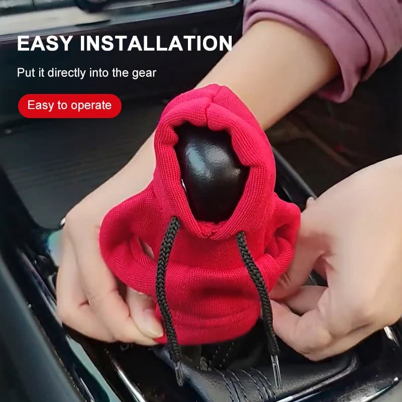 Gear Shift Hoodie Shift Cover Gear Handle Decoration Fits Manual Automatic Car Shift Lever Case Auto Modification Accessories