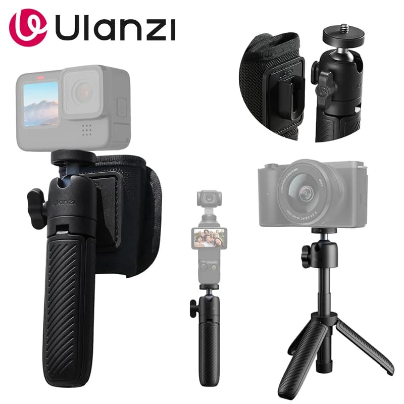 Ulanzi MT88 Treppiede Selfie Stick Mini Support with Clip for Action Camera DJI Pocket 3 Insta360 X5 Xiaomi Camera for Cellular