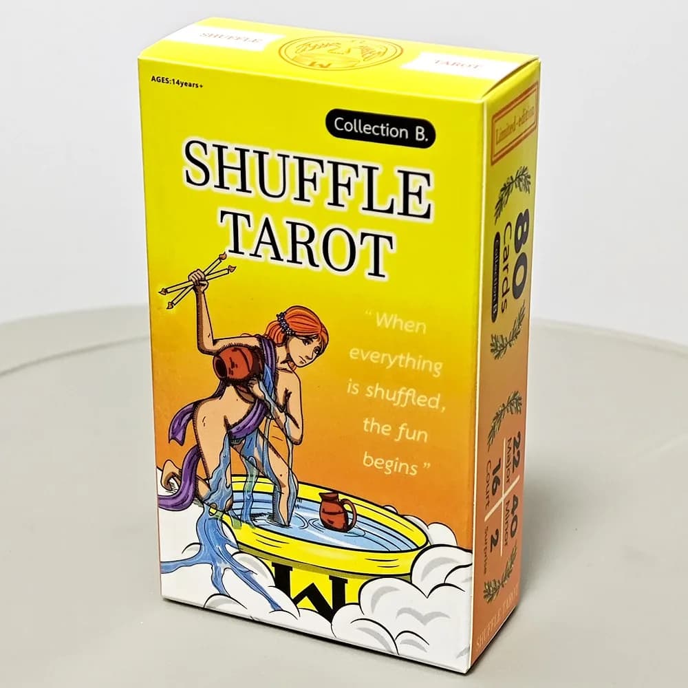 Collezione di tarocchi Shuffle da 10,3 * 6 cm B Mazzo di tarocchi Shuffled World of RWS 80 pezzi Carte Un modo creativo di raccontare una storia