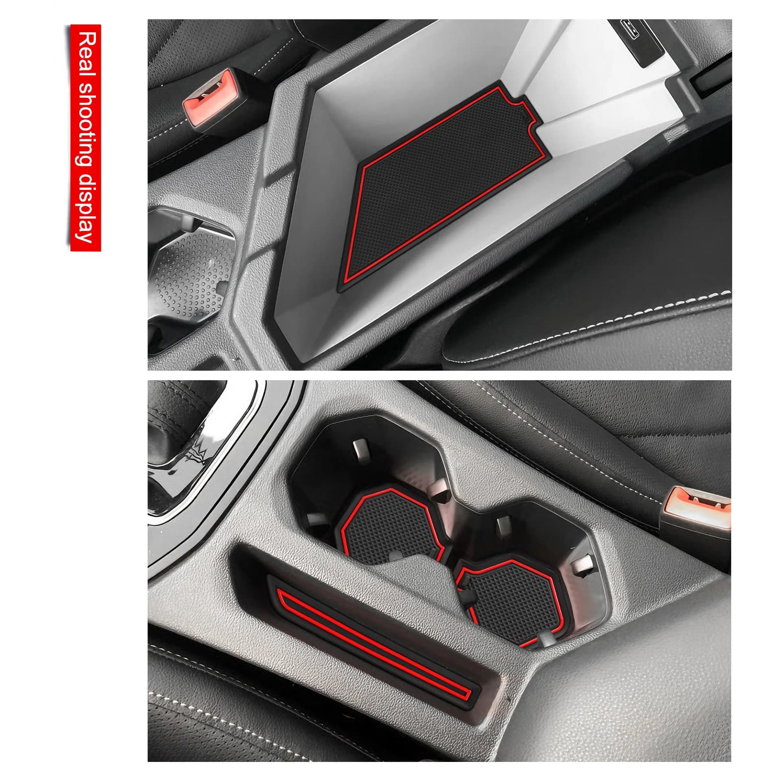 SMABEE Anti-Slip Gate Slot Mat for VW Volkswagen Jetta 2019-2025 2026 PVC Center Console Liners Rubber Door Groove Non-slip Pad
