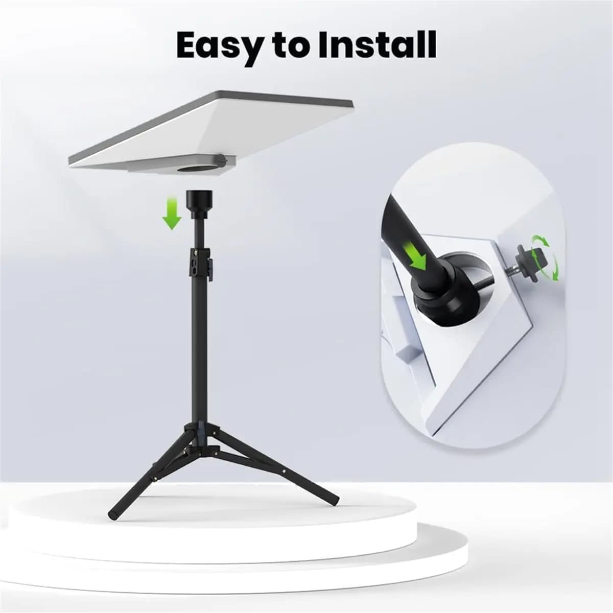 ABPP Supporto per Mini Treppiede, Montaggio Regolabile per Mini, Kit di Montaggio Portatile per Esterni per Mini Antenna Parabolica