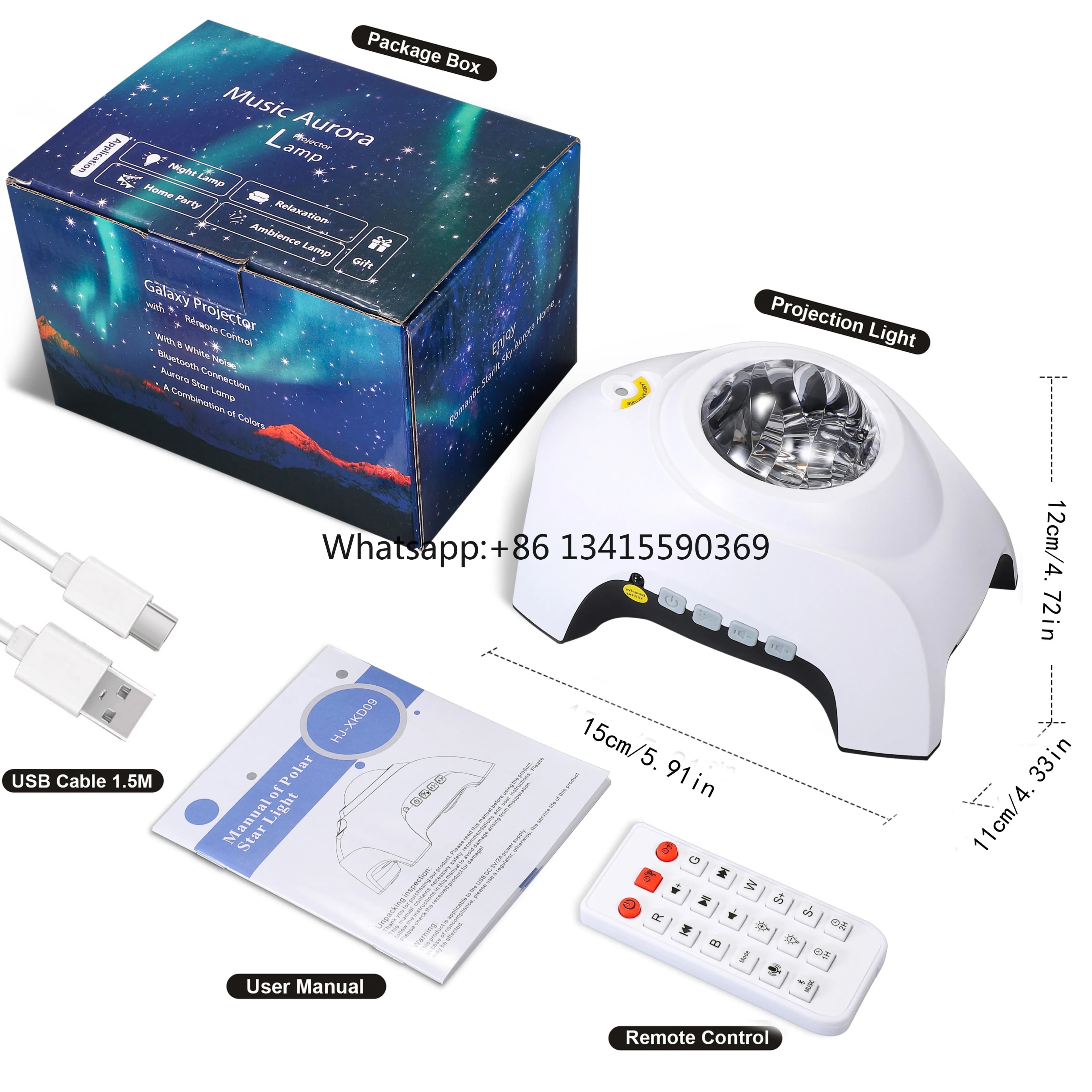 [OEM/MOQ1] Proiettore Galaxy nuovo arrivo 1100 per Home Cinema Luce notturna Dream Aurora Lampada musicale Elefante