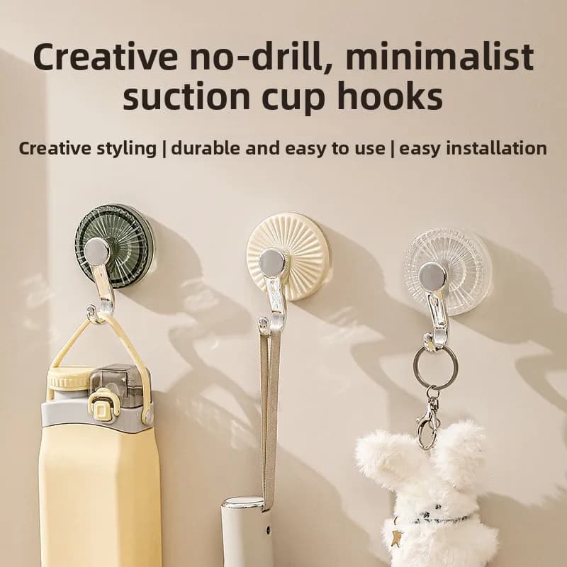 Strong suction cup hook no punching bathroom wall no trace adhesive sticker bathroom towel hanging clothes storage adhesive hook