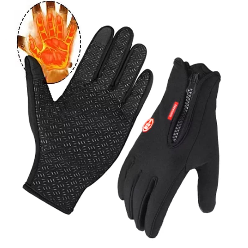 Guanti da esterno caldi da uomo e da donna Guanti invernali da guida in bicicletta Guanti resistenti al freddo Guanti antiscivolo da alpinismo per escursionismo