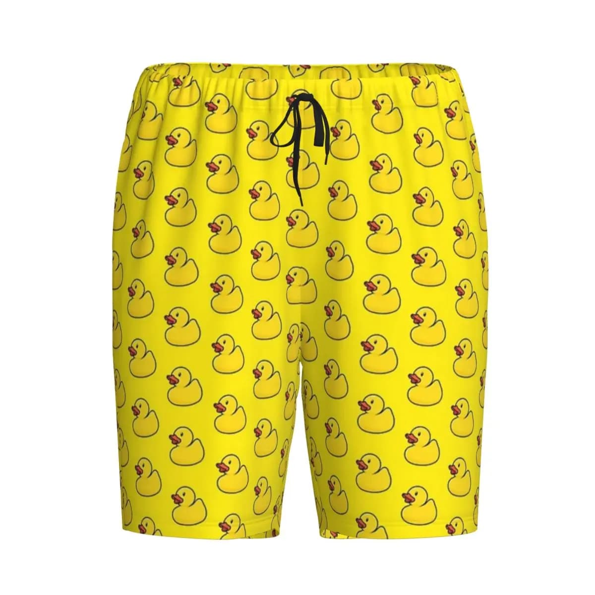 Custom Rubber Duck In Yellow Shorts Sleeping Pants Men Pajama Pants Lounge Sleep Sleepwear Bottoms