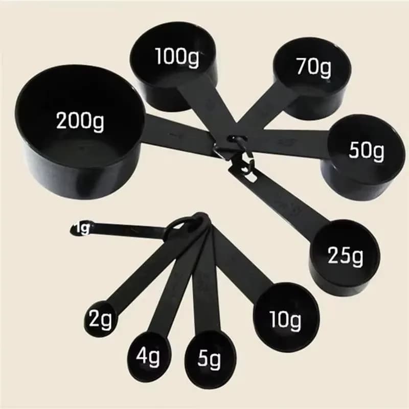 5/10Pcs Kitchen Measuring Spoon Set Clear Scale Baking Cooking Scoops For Flour Sugar Spice Tools