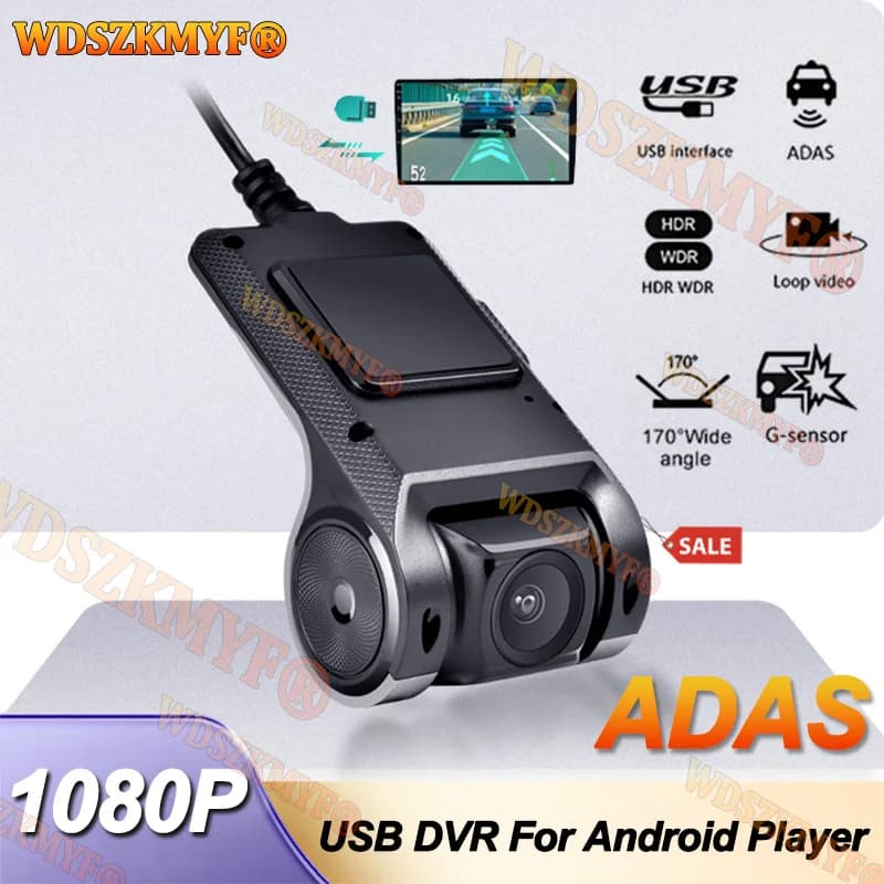 DVR for USB Car for Android Dash Cam Multimedia Browser HD Camera Driving Recorder Comes with ADAS Driving Support feature