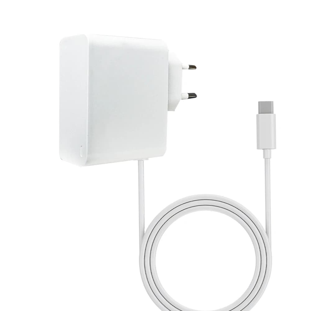 Caricabatterie Rapido USB C GaN PD da 65W con Spina EU, Adattatore di Alimentazione Tipo C con Cavo USB C Incluso, Compatibile con MacBook e Lenovo
