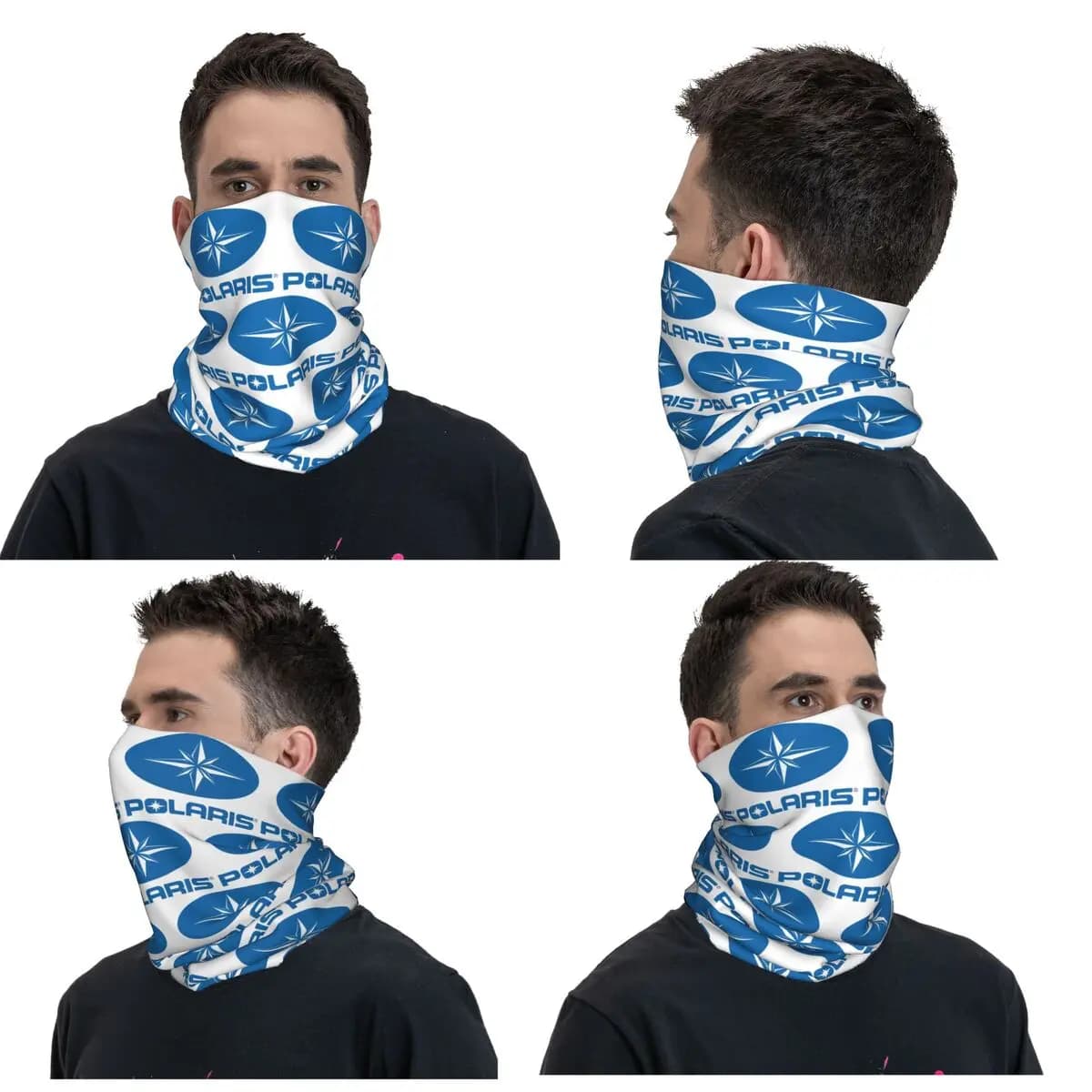 Copricollo con logo Polaris, sciarpa stampata, maschera multifunzione, unisex, per adulti, invernale