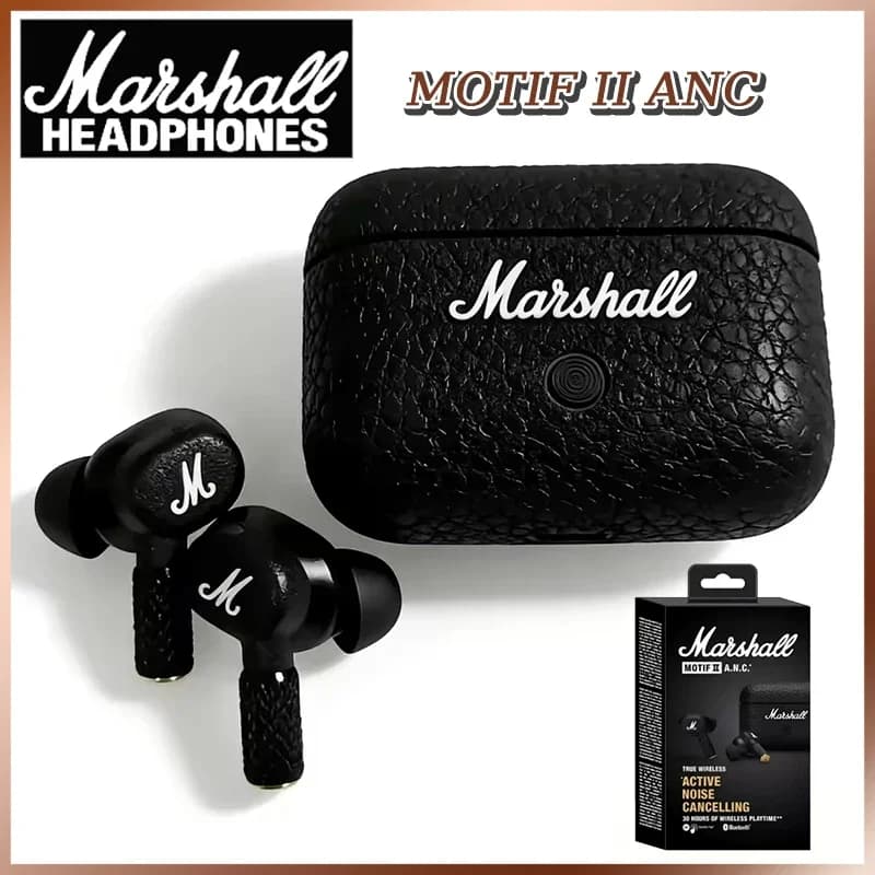 Marshall MOTIF II 2 ANC Auricolari Bluetooth wireless Cuffie con cancellazione attiva del rumore Auricolari in-ear Cuffie Bluetooth 5.2
