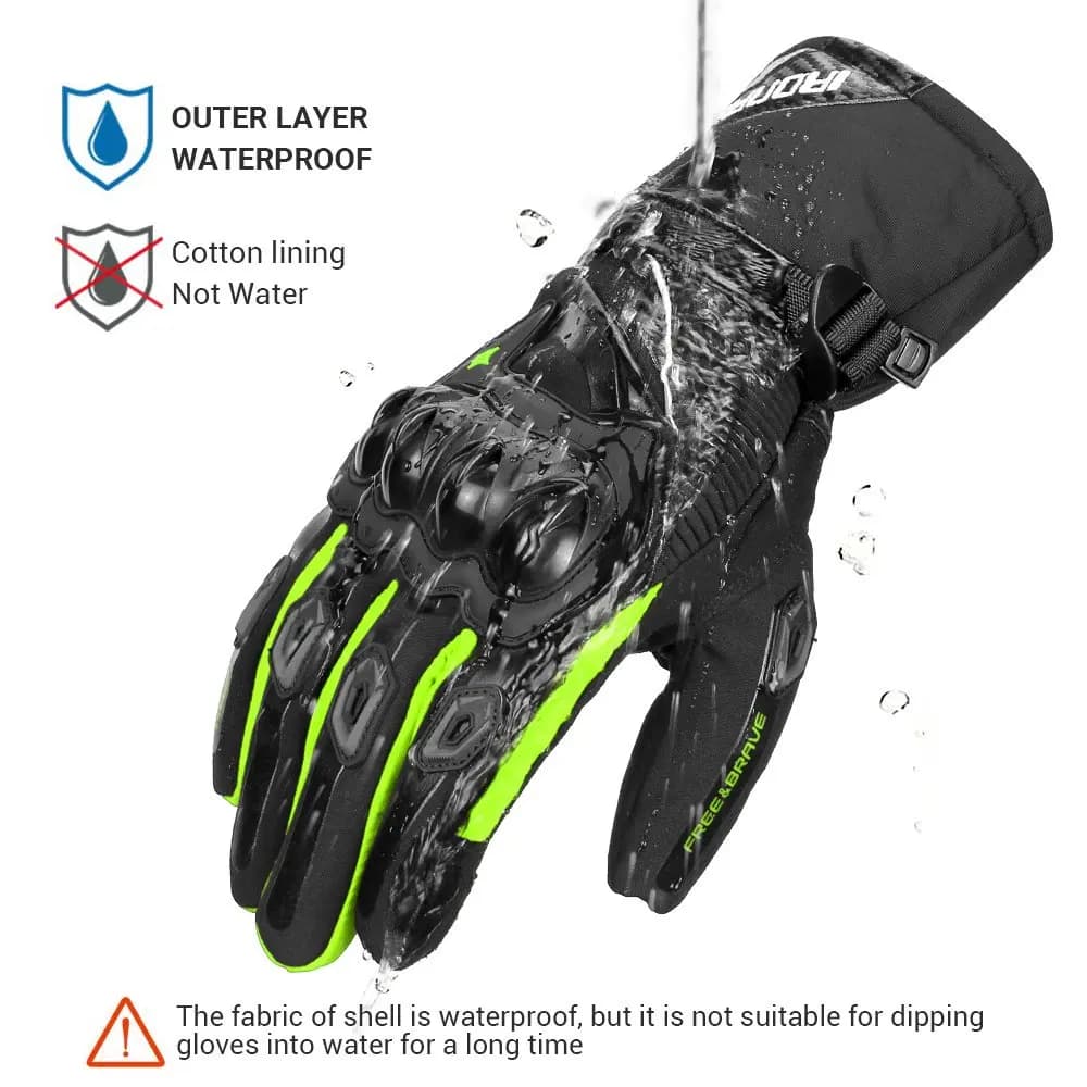Winter Cold-proof Motorcycle Gloves Full Finger Moto Glove Outdoor Sport Motorbike Riding Gloves Touch Screen Motocross Gloves