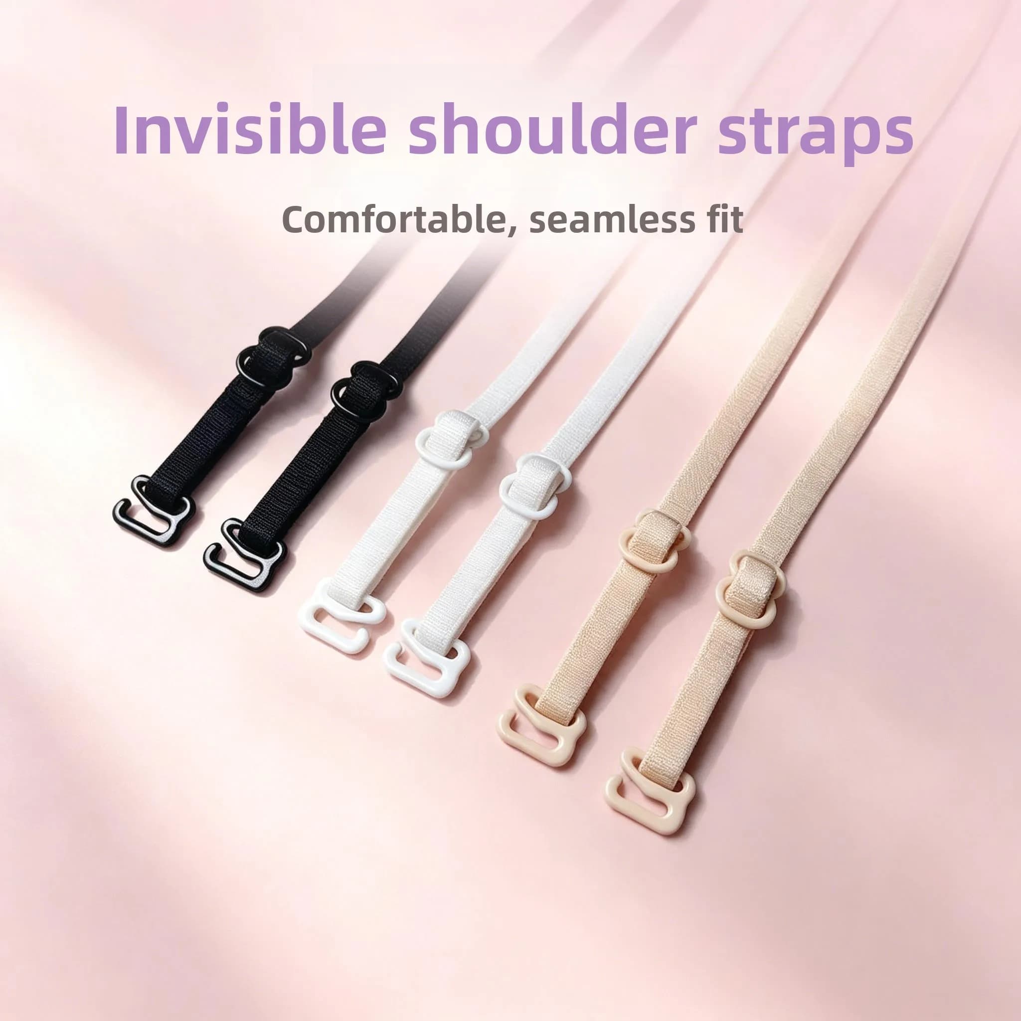 Adjustable Hidden Clip Bra Straps Sexy Ladies 8 9 Letter Clasp Invisible Underwear Shoulder Strap Lingerie for Women