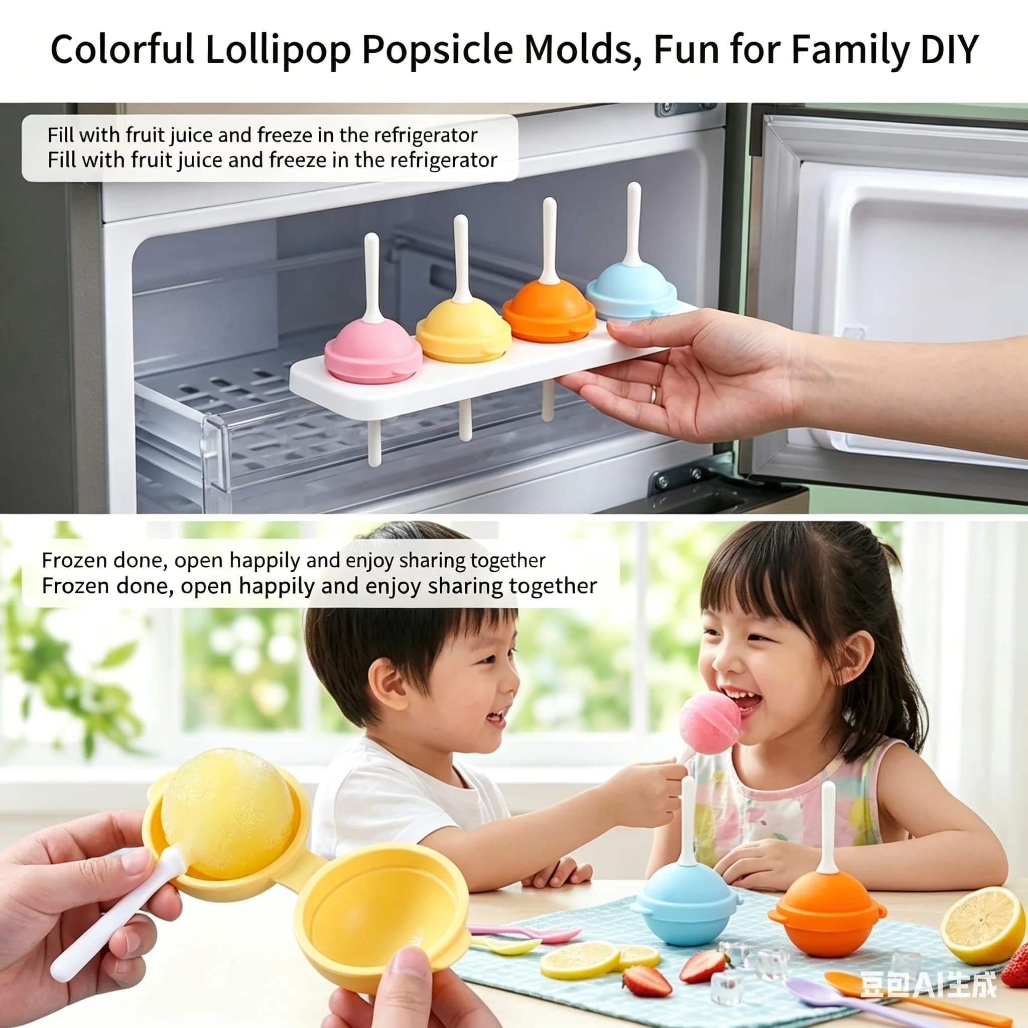 Stampo in silicone per ghiaccioli da 4/8/12 pezzi, per gelato fai da te, stampo per palline di ghiaccio, strumenti per ghiaccioli fatti in casa