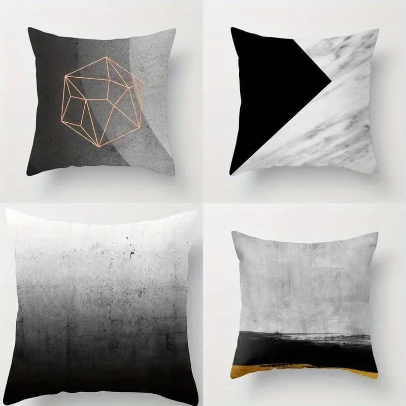Decorazioni per la casa Fodere per cuscini con stampa moderna geometrica e astratta Fodera per cuscino con motivo adatto per divano, camera da letto, auto