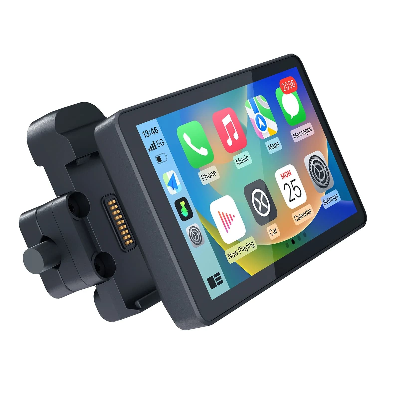 GPS navigation screen Carplay for motorcycle Carabc with 6 inch waterproof IPX7 IP68 Dashcam automatic touch display