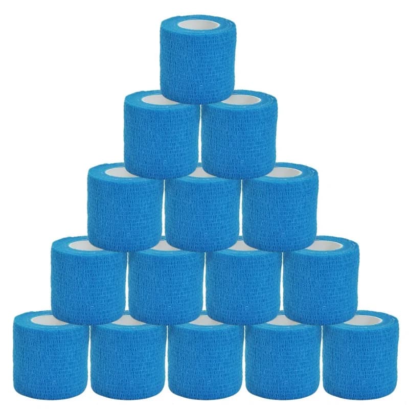1/6/15 Pz Cielo Blu Benda Elastica Caccia Travestimento Elastoplast Wrap Tape Auto Adesivo Protezione Sportiva Caviglia Ginocchio Dito Braccio