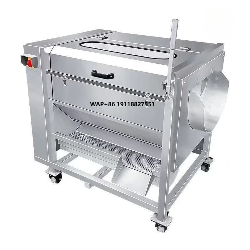 Commercial Industrial Electric Motor for Washing Machine Roller Grinder for Cleaning Soy, Vegetables, Carrots, Sweet Potatoes, Fruit and Walnuts