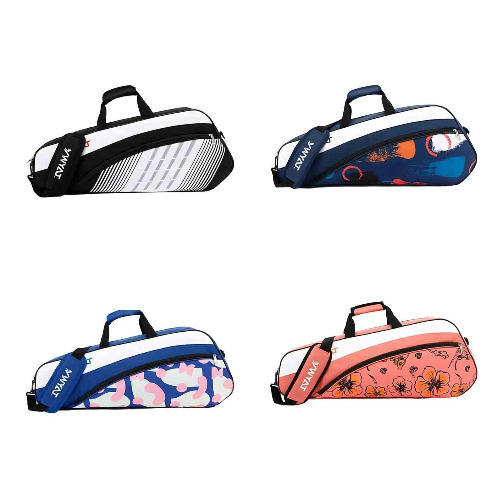 Tennis Racket Bag Tennis Sports Bag for Squash Racquets Coaches Recreational Sports Enthusiasts Travelers Professional Athletes