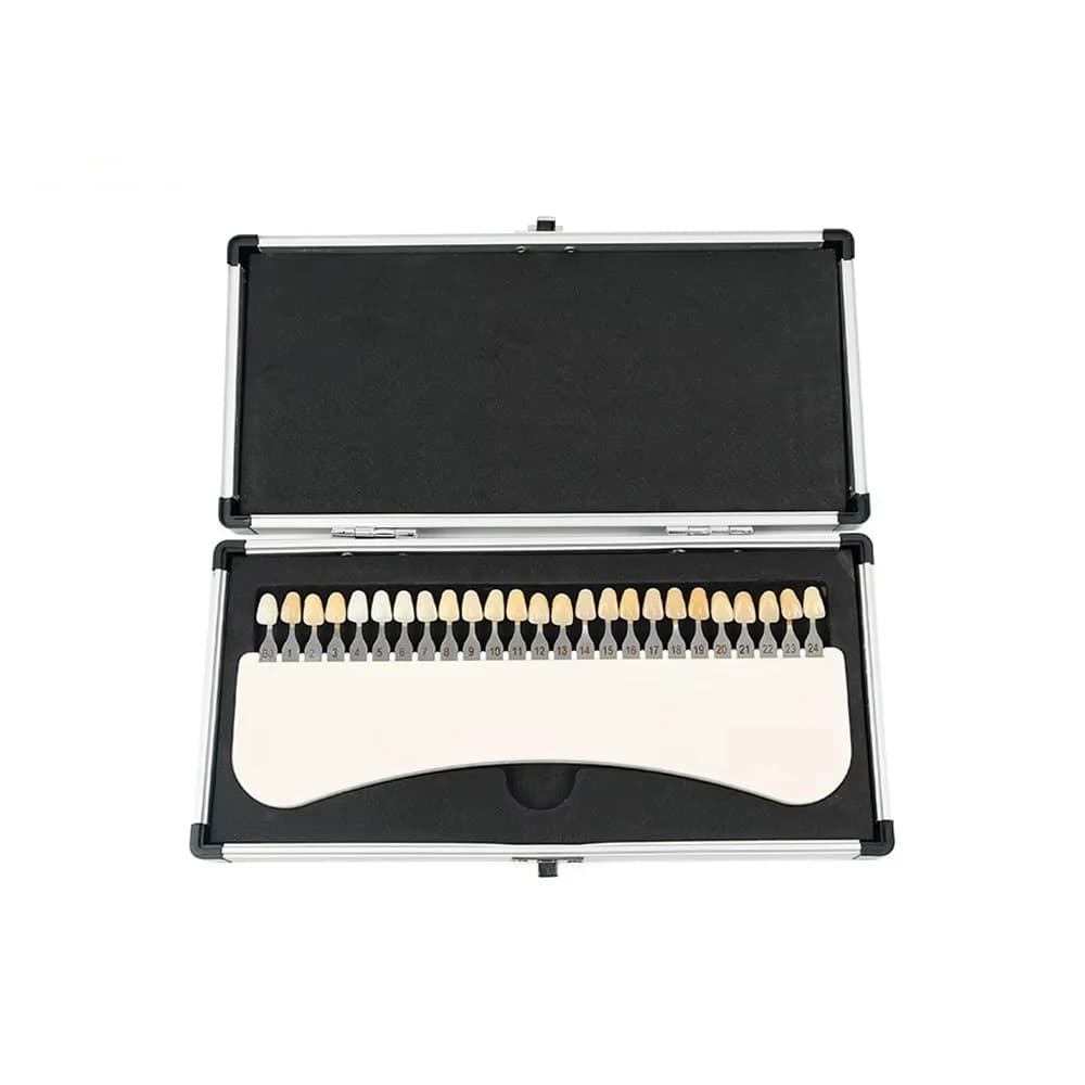Classic 25 colors Teeth whitening Candle 3D shade guide Master Dentale Compare Resin Model Teeth Guide Color plate