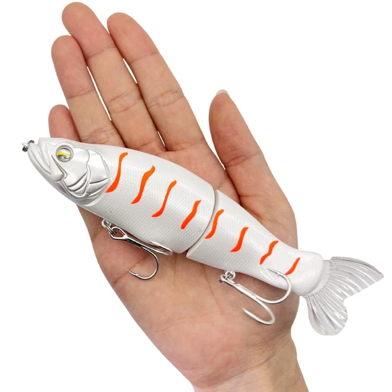 140mm Esche da pesca Jointbait Swimbait Esche per la pesca Luccio Esche Attrezzatura da pesca Predator Ami da pesca Esca galleggiante Affondamento