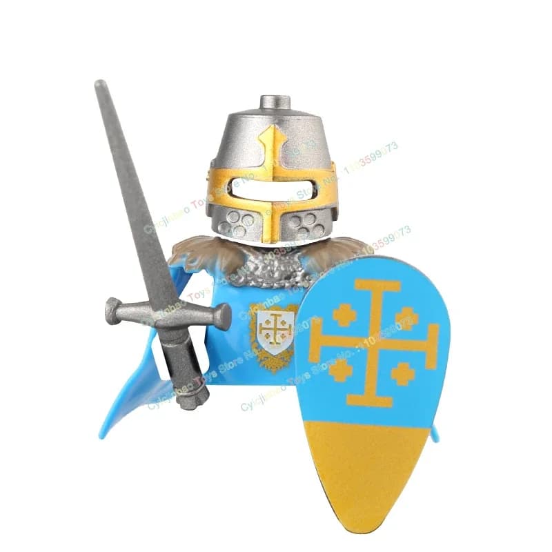 G0133 Gerusalemme Tripoli Royal MOC Cavalieri medievali Scudo Spada Action Figures Building Blocks Accessori Giocattoli per bambini Regali