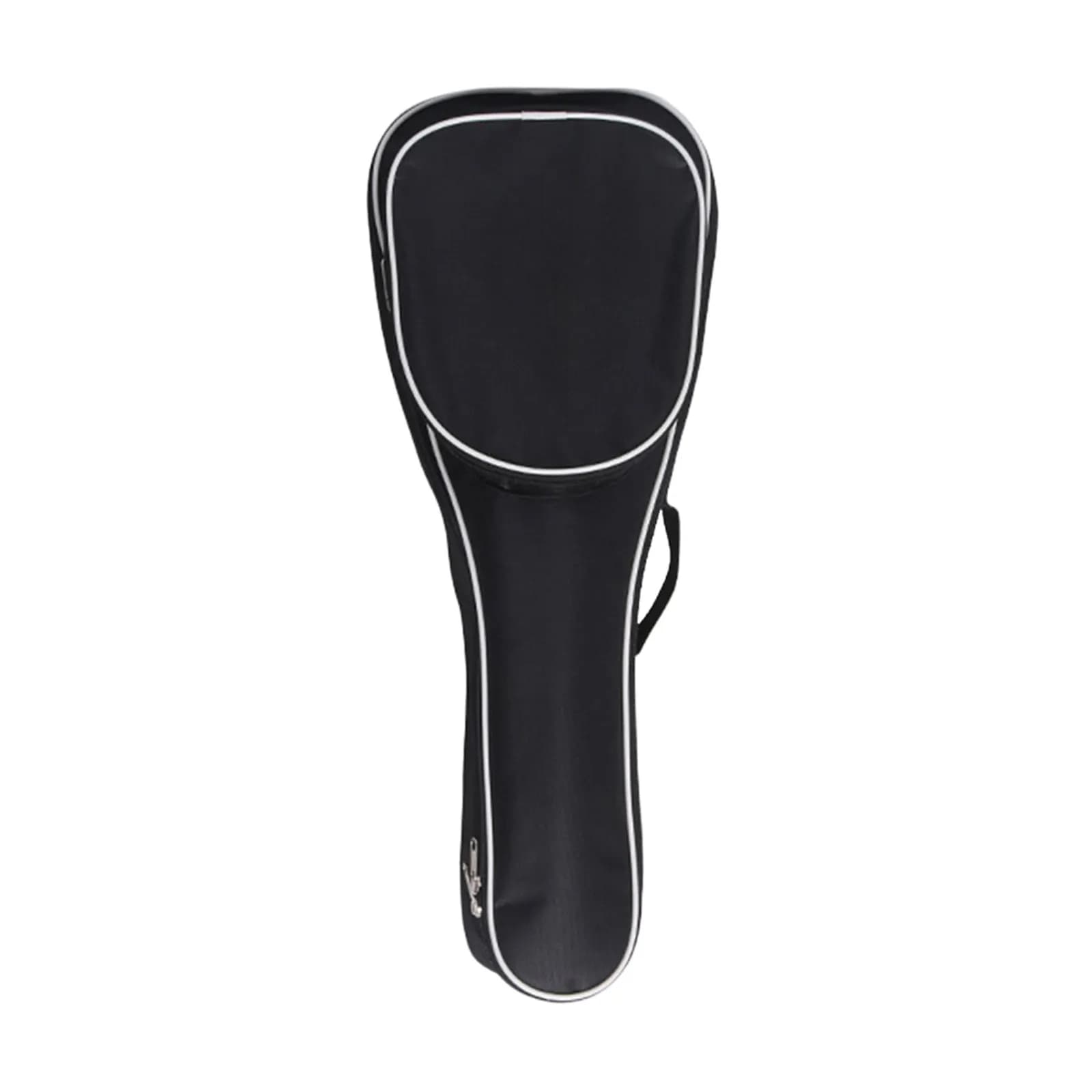 Borsa da trasporto impermeabile nera per ukulele, in tessuto Oxford ispessito, custodia portatile con piccola tasca con cerniera, borsa nera per ukulele
