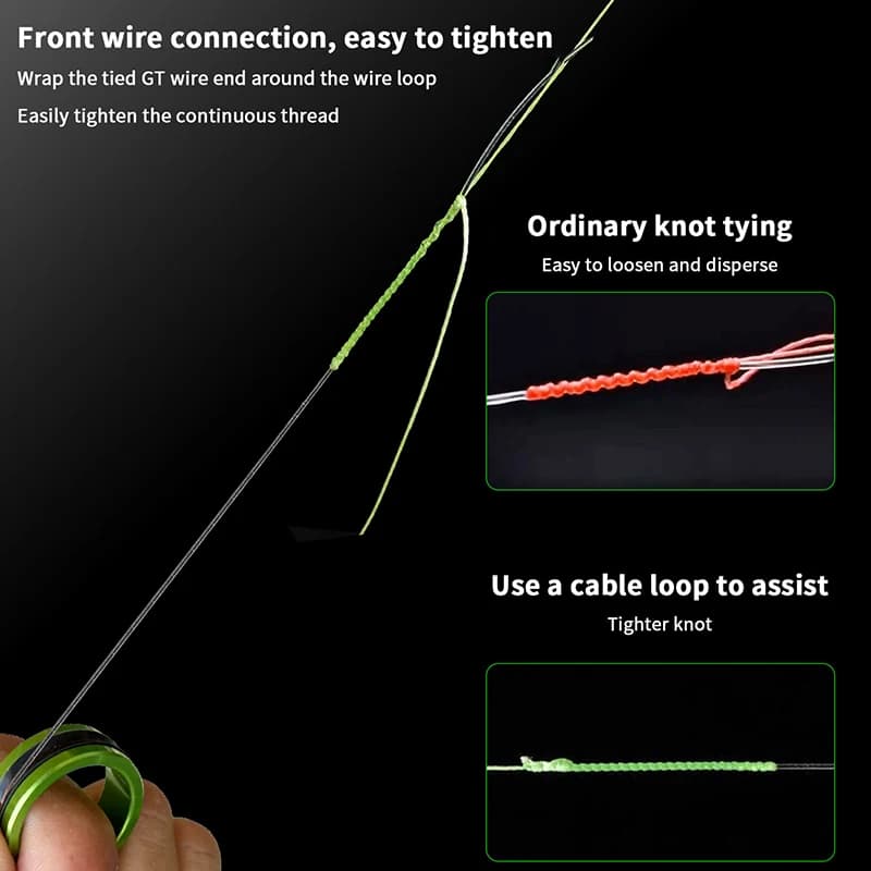 1/2Pcs Fishing Line Puller Anti-Slip Rubber Ring Portable Line Pull Loop Aluminum Alloy Fishing Tackle Tool Fishing Equipment