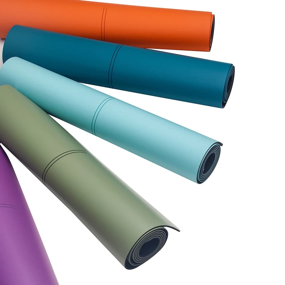 Customized Logo Eco-friendly 4mm Thickness Natural Rubber PU Yoga Mat Non-slip Travel Training Pilates Exercise Fitness Mat