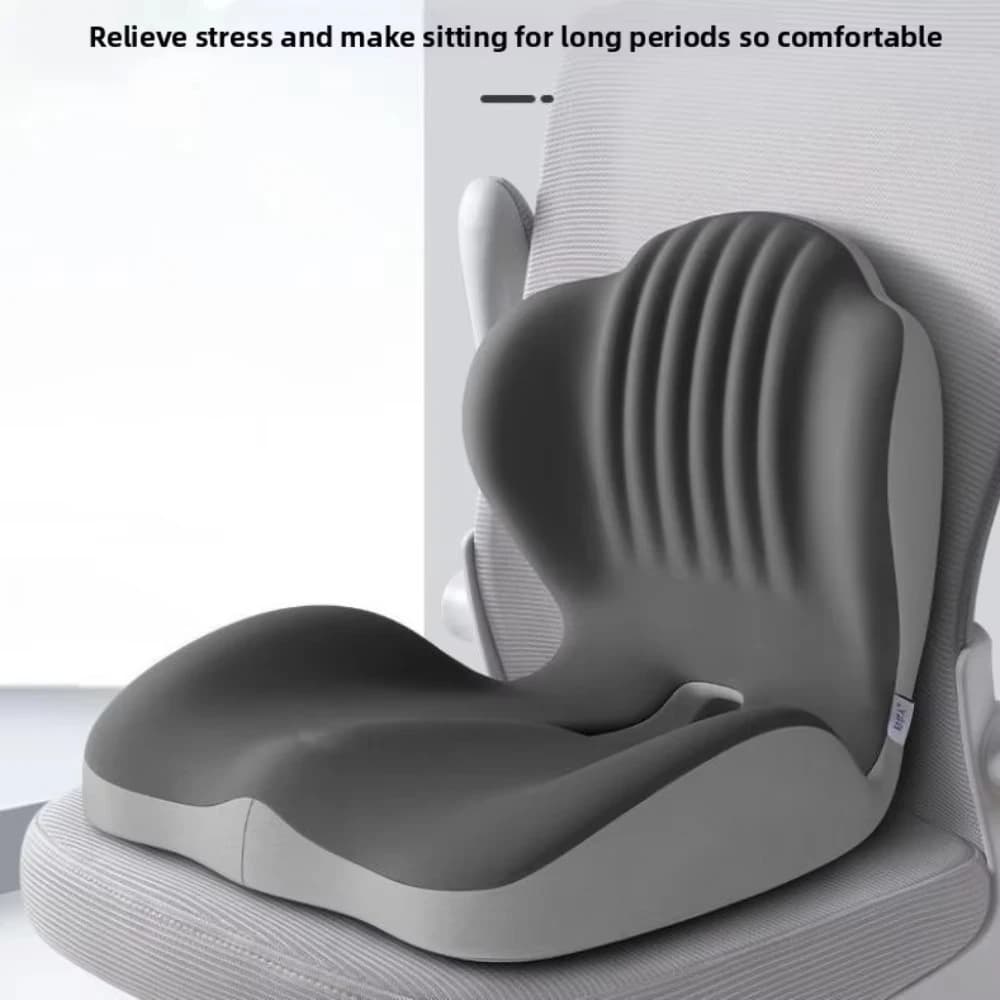 Cuscino Lombare in Memory Foam - Cuscino per Seduta Seduta Prolungata, Decompressione e Correzione della Postura, Accessorio per Sedia da Ufficio