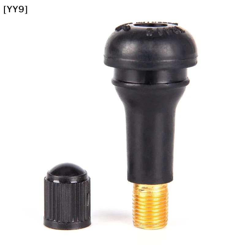 5 pezzi/set TR413 Valvole per pneumatici tubeless in gomma con tappi antipolvere, valvole per pneumatici per ruote di biciclette, accessori per ciclismo[YY9]