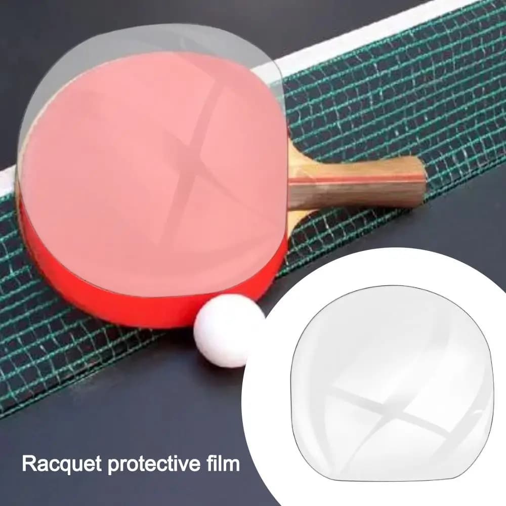 Protective Ping Pong Rack Film Transparent Ping Pong Protective Film for Ping Pong Paddle Dust-proof sticky rubber tool