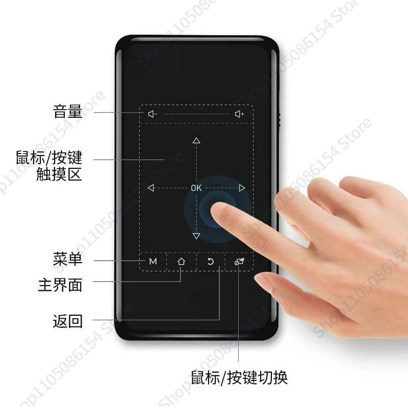 Mini proiettore DLP portatile da esterno con connessione wireless WiFi e Bluetooth, proiezione dello schermo del telefono cellulare, decodifica video 4K