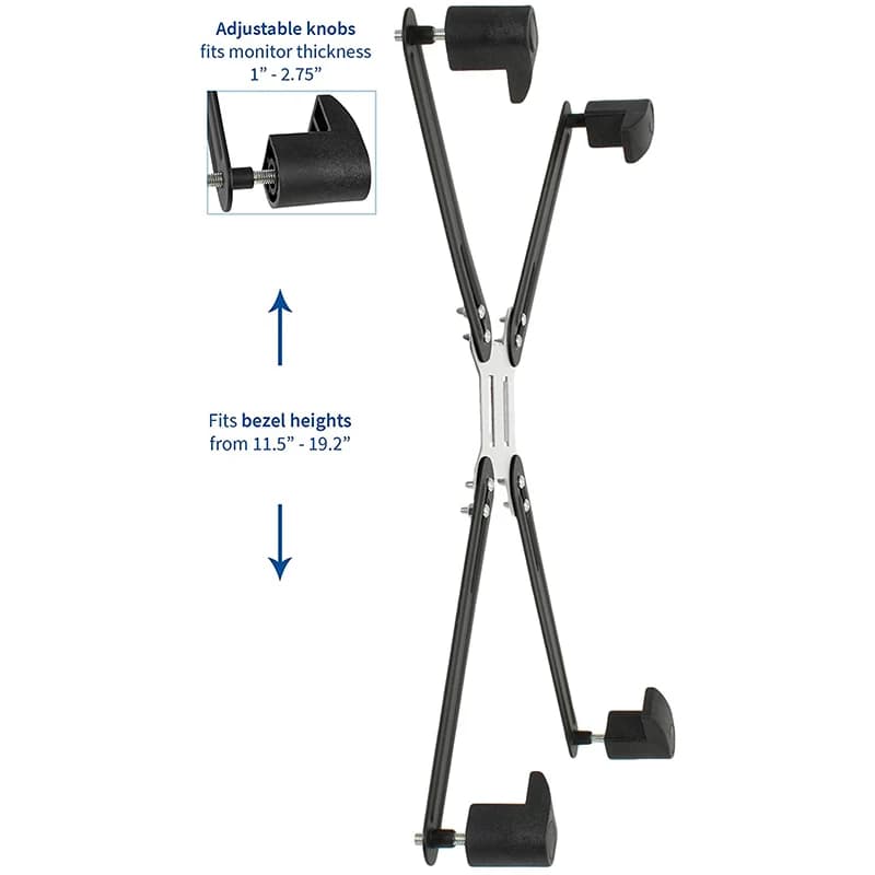 B44CAdapter VESA Mount Kit for 19 to 27 Inch LED LCD Monitor Screen, 75mm and 100mm Mounting Bracket, Stand-VAD1