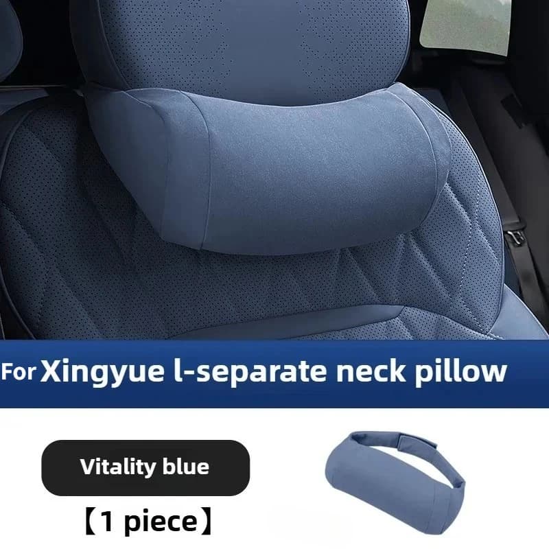 Per GEELY Monjaro KX11 Xingyue L Sedile Poggiatesta Viaggio Resto Cuscino per il collo Peluche Traspirante Morbido Supporto per il collo Cuscino per la protezione del collo