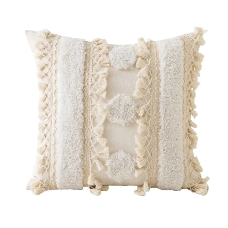 Fodere per cuscini decorativi Boho con nappa per divano letto divano Morocos federa trapuntata lombare 30x50 cm 45X45 decorazioni per la casa