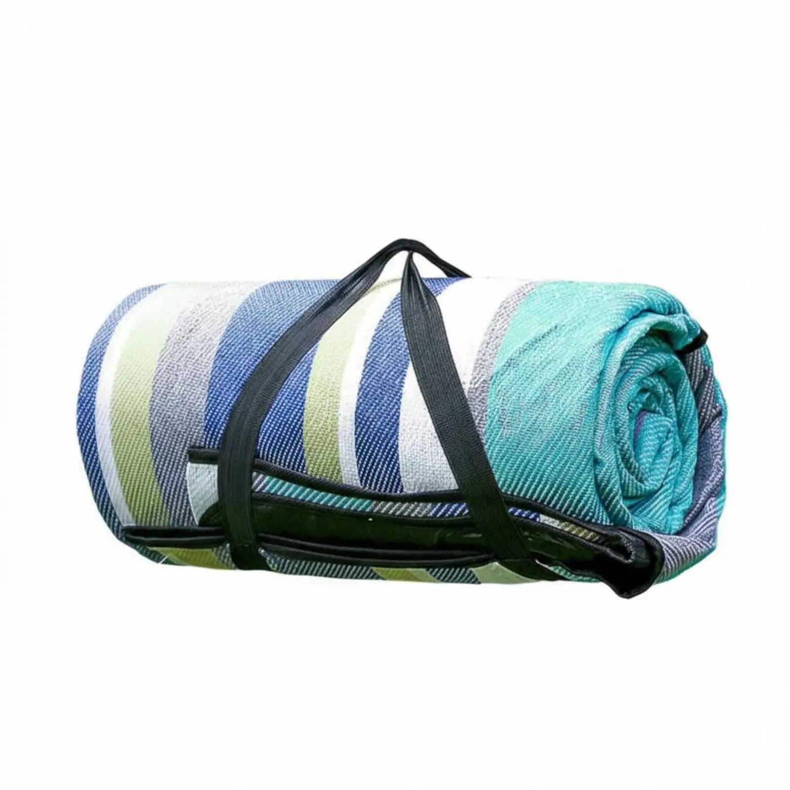 Outdoor Blanket, Thickened Water-Resistant Mat, Portable Moisture-Proof Camping Pad, Striped Acrylic PEVA, Soft and Lightweight