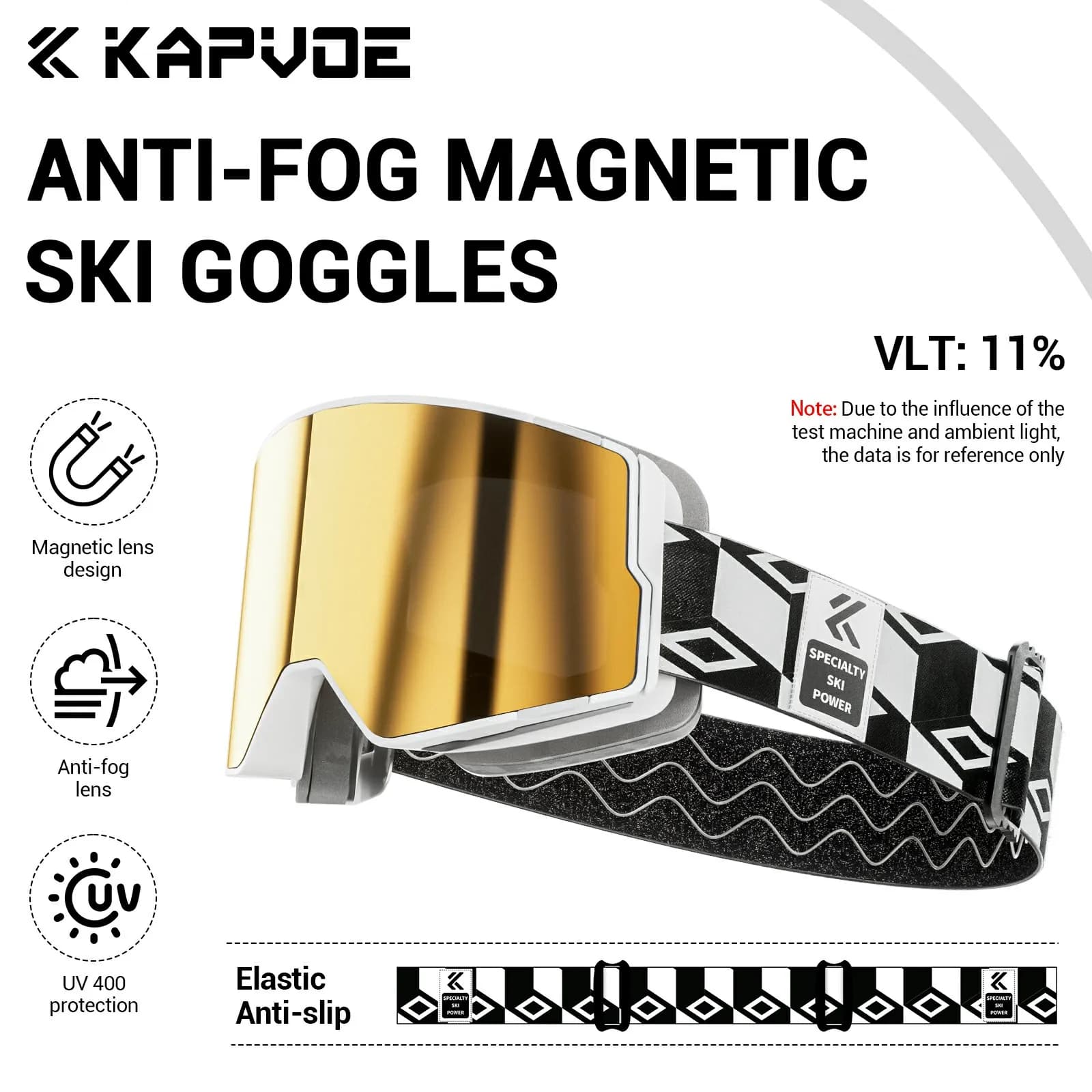 KAPVOE Nuovi Uomini di Inverno Sport All'aria Aperta Sci Snowboard Occhiali Protezione UV400 Occhiali Da Donna Attrazione Magnetica Occhiali Da Sci