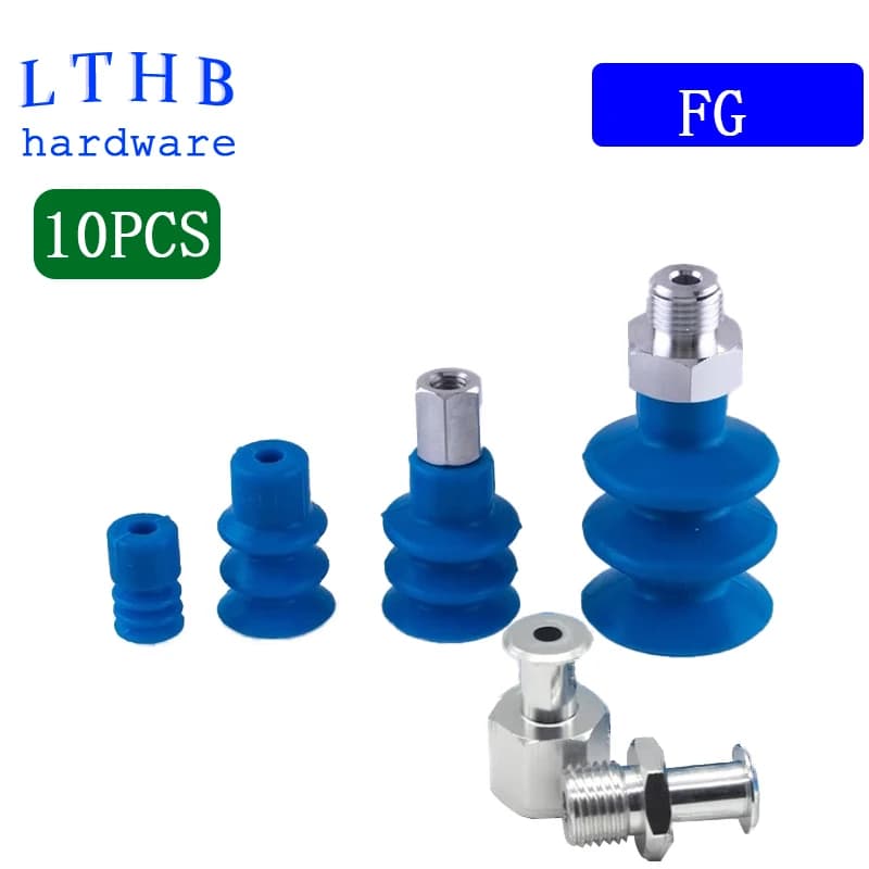 10 Pz/pacco Pneumatico Ventosa A Vuoto Ventosa FG9 Silicone A Tre Strati Mandrini A Vuoto Accessori Per Macchine Per Stampaggio Ad Iniezione