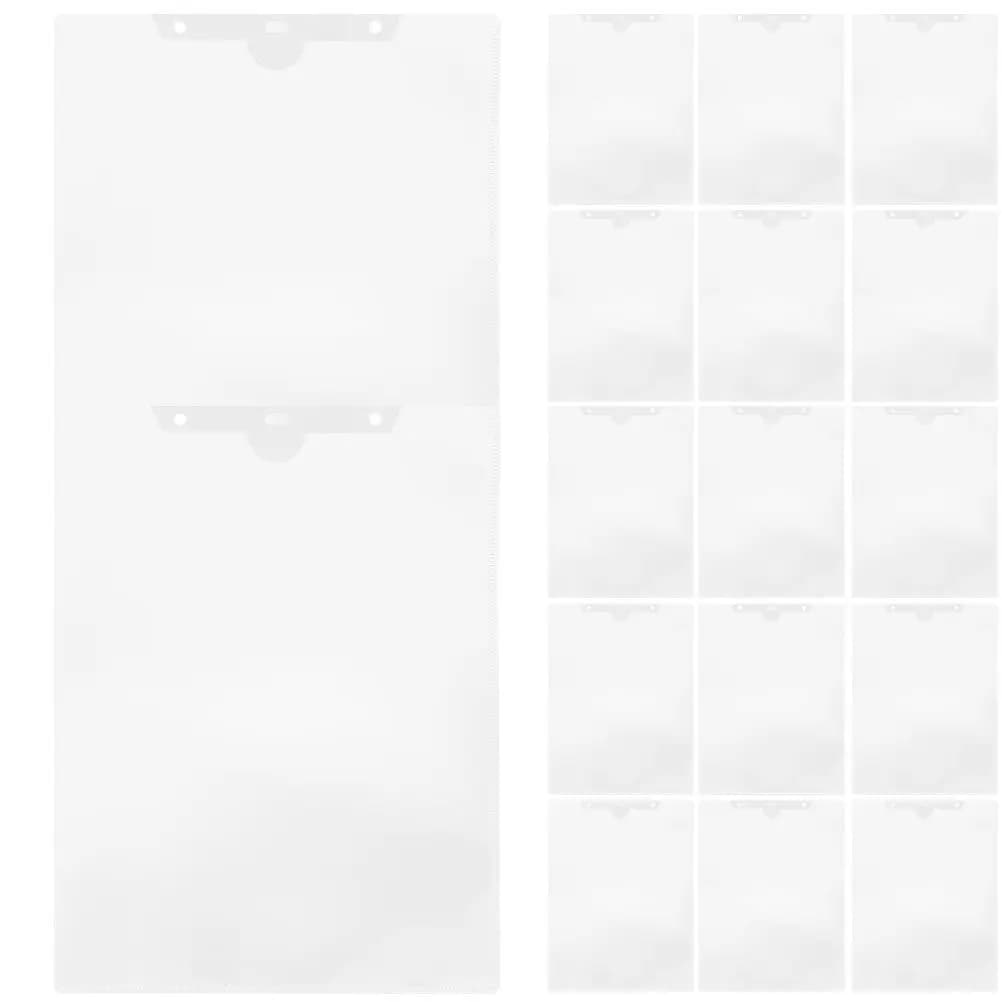 24 Pezzi Cartelle Portadocumenti Trasparenti in Plastica, Protezione Portatile per Documenti, Organizzatore per Ufficio, Portadocumenti Trasparente
