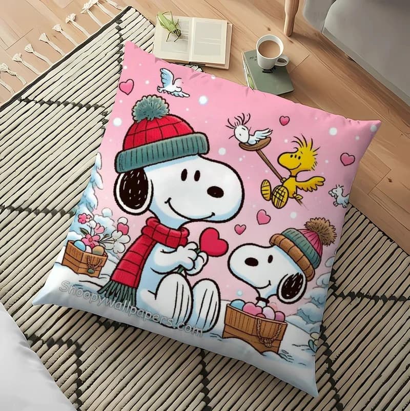 Snoopy cute peanut pillow animated cartoon lining for pillow for living room decorations for home birthday gift Kawaii