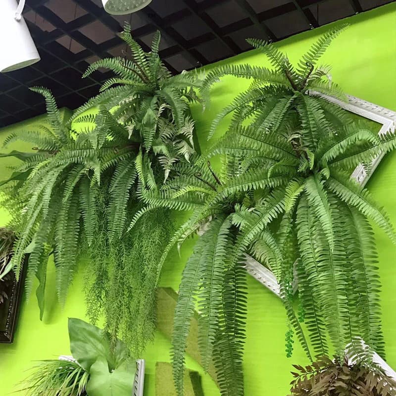 75-115 cm Piante Artificiali Appese Grandi Viti Persane Tropicali Falso Felce Erba Vite Foglie di Plastica Parete Per Il Giardino Complementi Arredo Casa