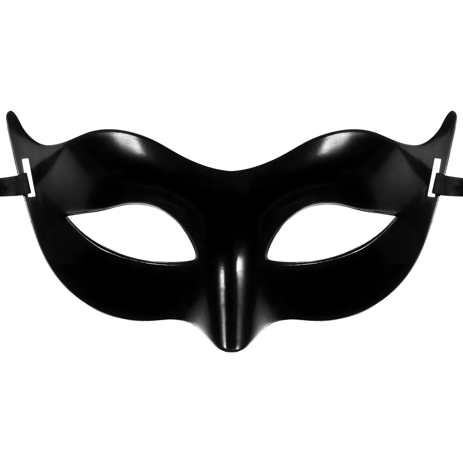 Maschera Nera per Costume da Masquerade, Maschera per Occhi Mezza Faccia per Halloween, Ballo in Maschera, Carnevale, Festa, Ballo di Gala, Matrimonio, Unisex Elegante