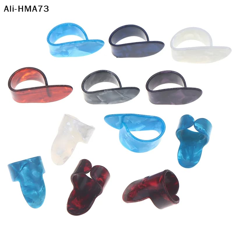 【AyS】【Hy】12 Pezzi 2026 Plettri per Dita da Chitarra (Pollice/Indice) Protezioni Antiscivolo per Chitarra Acustica/Elettrica e Basso