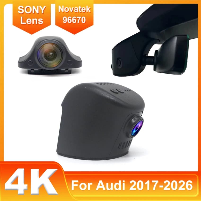 Dash Cam OEM per Audi A3/A4/A5/Q5/Q3/A6 con Visione Notturna e WiFi, Dashcam per Audi A7/Q7/A1/Q2/TT/RS/S/SQ5/S8/SQ8 2017-2026