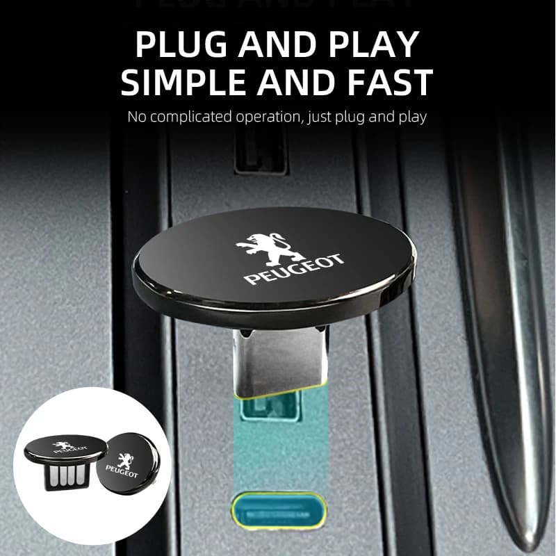 Car Metal USB Flash Drive External Storage Memory Stick U Disk For Peugeot 2008 3008 307 308 206 207 208 407 508 5008 106 107