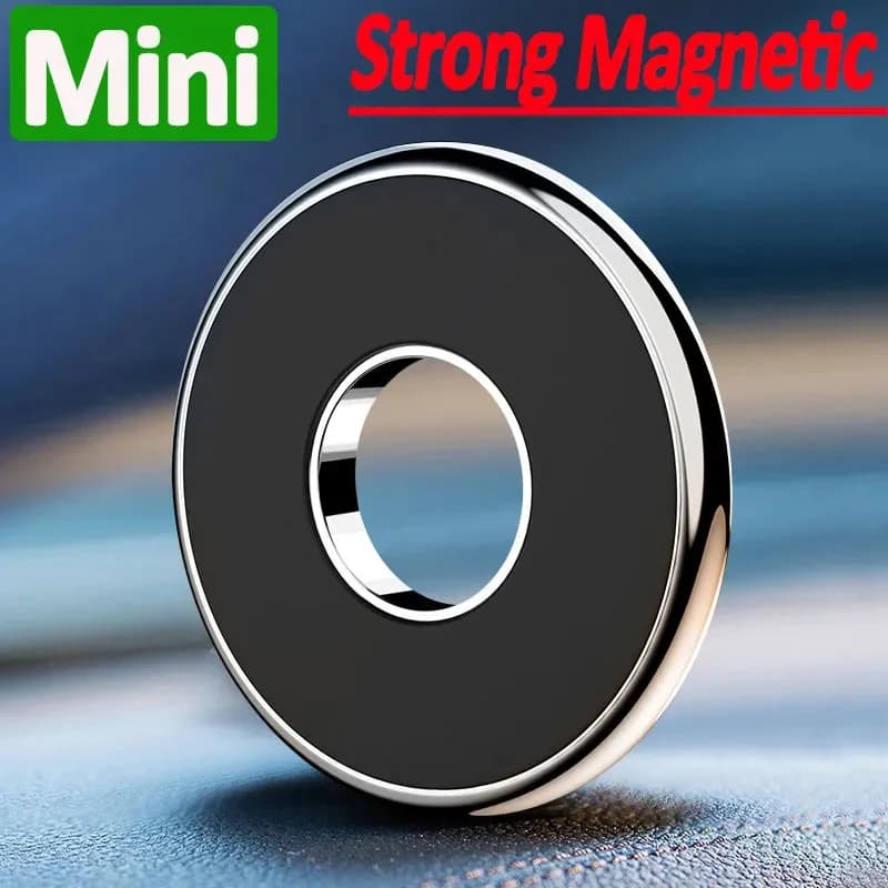 Supporto magnetico rotondo per telefono per auto nel supporto per auto Magnete per smartphone mobile GPS Supporta supporto per iPhone Xiaomi Samsung Supporto da parete