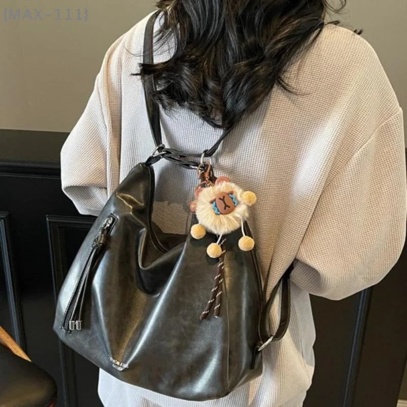【F2-MAX111】Women's PU Leather Bag Multi-Functional Crossbody Shoulder Bag And Handbag Tote With Top Handle Fashion Purse