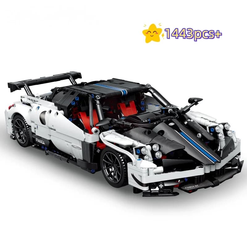 1443 Pezzi Blocchi da Costruzione Tecnici Fai-da-Te, Modello di Auto Sportiva Creativa, Collezione Regalo, Mattoncini MOC per Assemblaggio Veicoli, Giocattoli per Adulti e Ragazzi