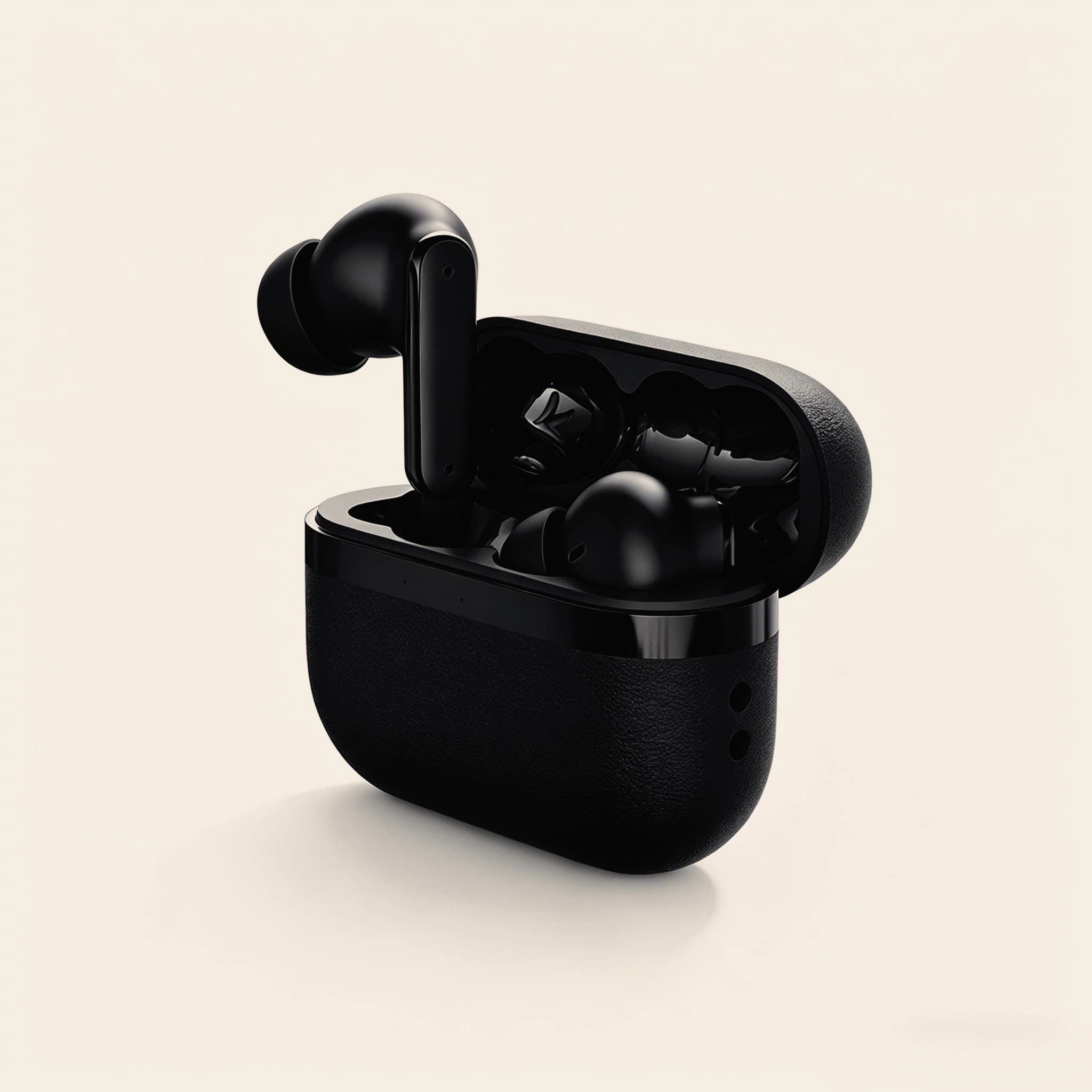 Auricolari Bluetooth TWS con Batteria Ultra-Lunga, Cuffie In-Ear in Pelle con Controllo Touch, Cuffie Wireless per Videogiochi, Regalo per le Feste